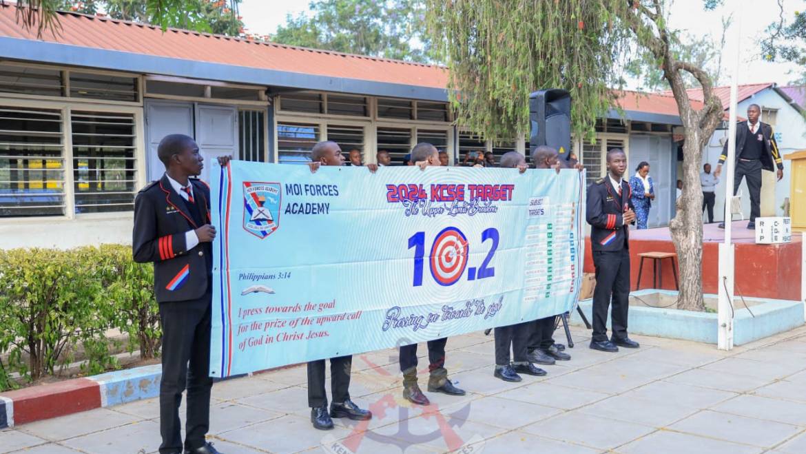 MOI FORCES ACADEMY SETS HIGH TARGET 2024 KCSE CANDIDATES