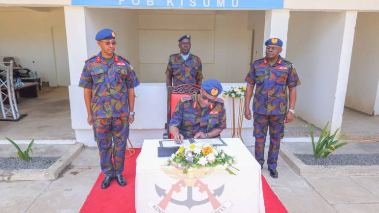 CHIEF OF DEFENCE FORCES COMMISSIONS NEW DEFCO BRANCH IN KISUMU
