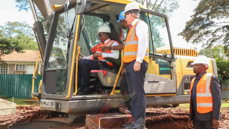 CS DUALE BREAKS GROUND FOR CONSTRUCTION OF NEW BLOCK AT NDC