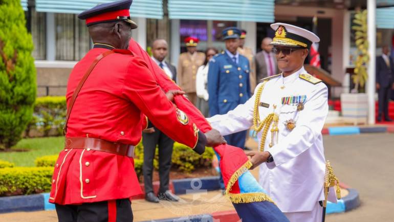 CHANGE OF GUARD CEREMONY AT THE DEFENCE HEADQUARTERS