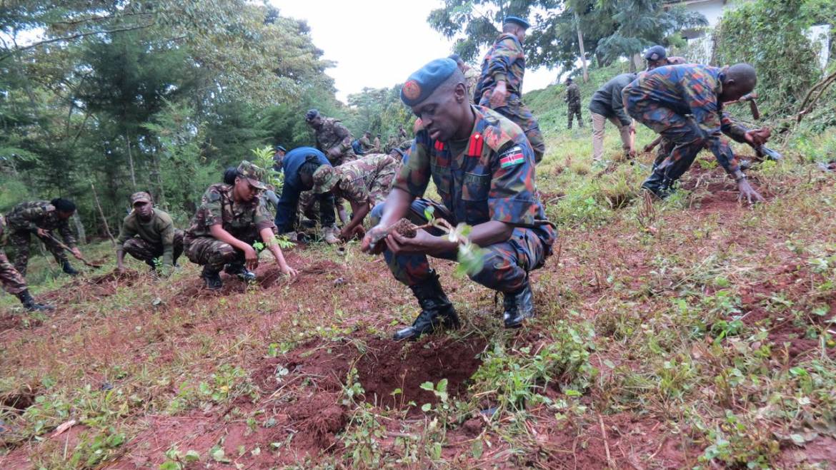 JOINT COMMAND AND STAFF COLLEGE, KAREN OBSERVES NATIONAL TREE PLANTING DAY