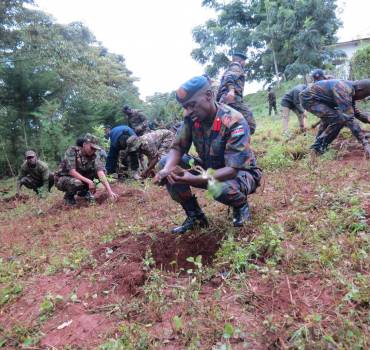 JOINT COMMAND AND STAFF COLLEGE, KAREN OBSERVES NATIONAL TREE PLANTING DAY