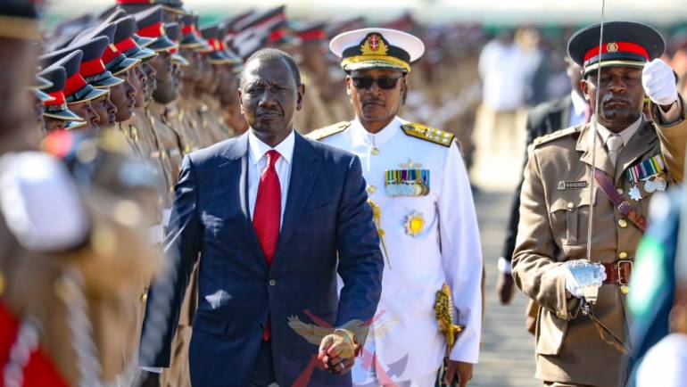 PRESIDENT RUTO PRESIDES OVER RECRUITS’ PASS OUT PARADE AT DFRTS