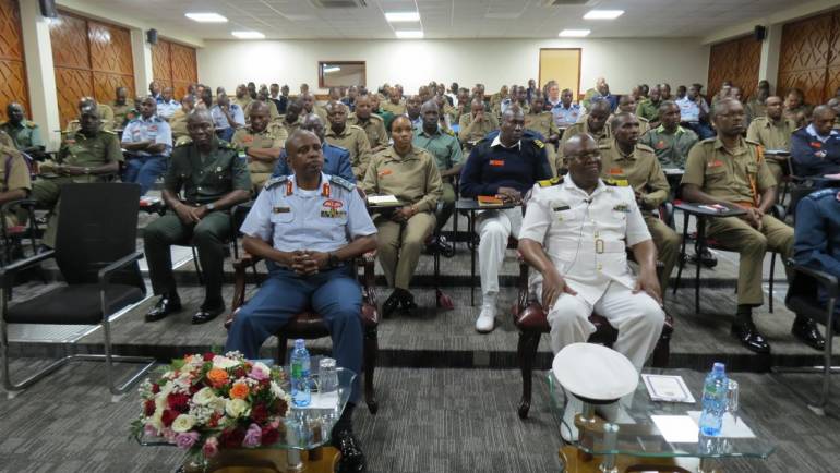 COMMANDER KENYA NAVY LECTURE OF OPPORTUNITY TO JOINT COMMAND AND STAFF COLLEGE, KAREN