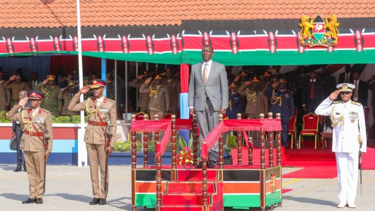 PRESIDENT RUTO PRESIDES OVER CADETS COMMISSIONING PARADE.