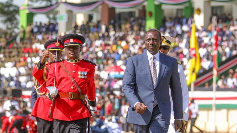 THE C-IN-C LEADS THE COUNTRY IN CELEBRATING 61ST MADARAKA DAY