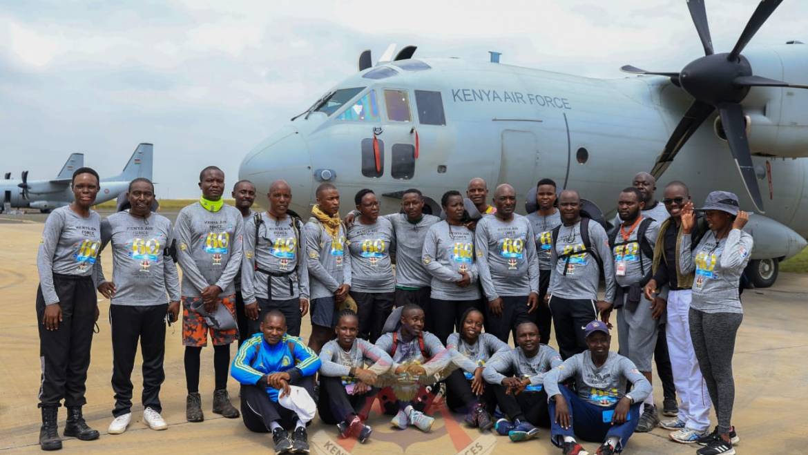 KENYA AIR FORCE COMPLETES A 60KM WALK AND CYCLING EVENT