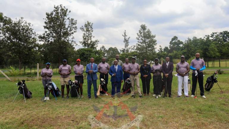 MAJOR GENERAL KINUTHIA FLAGS OFF KDF GOLF TEAM TO WORLD MILITARY GOLF CHAMPIONSHIP