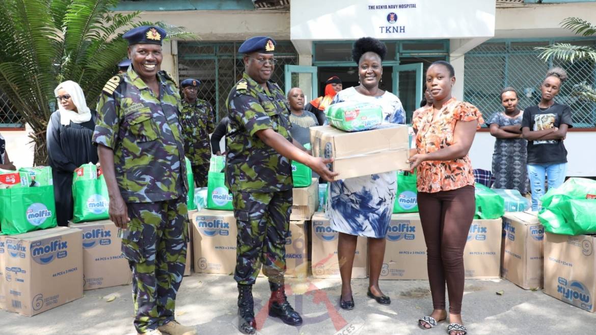 MWAK DISTRIBUTES DIAPERS TO KDF DEPENDANTS WITH SPECIAL NEEDS WITHIN MOMBASA REGION