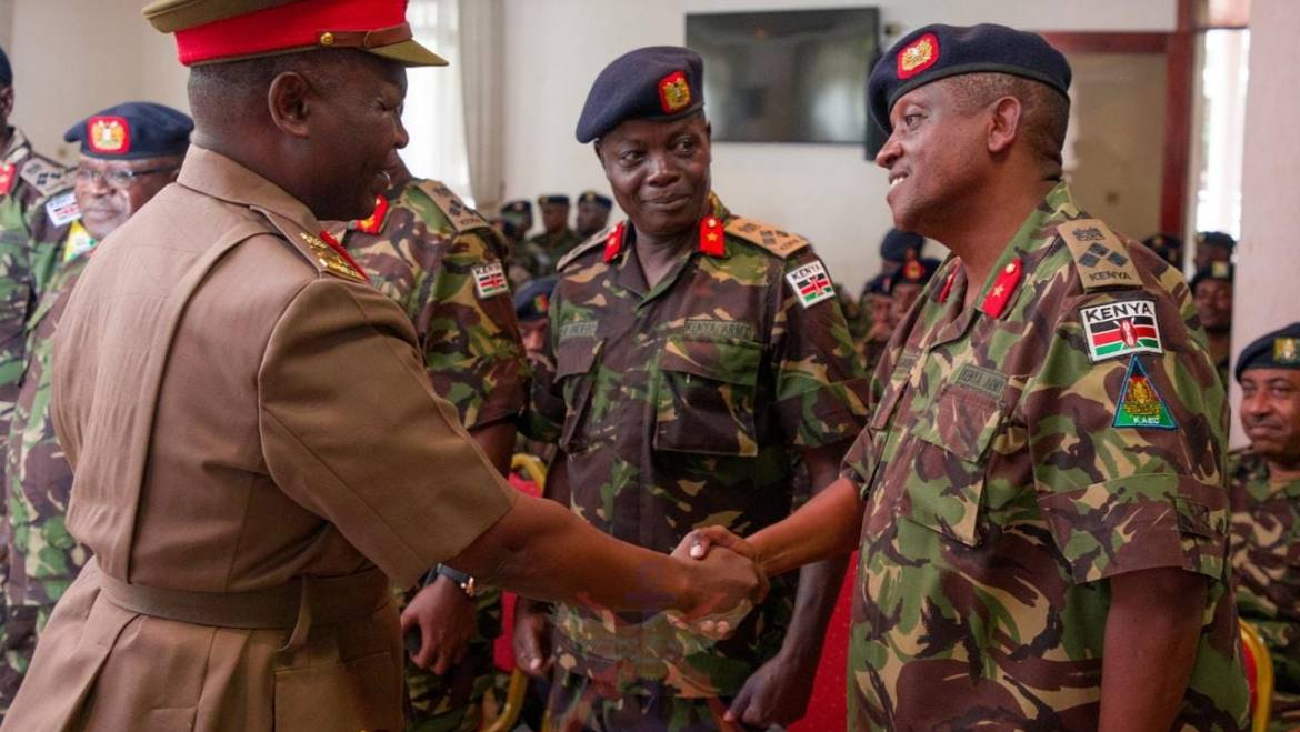 KENYA ARMY OFFICERS INVESTITURE CEREMONY