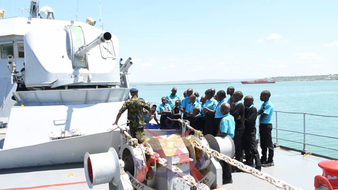 KIBOKO PRIMARY AND JUNIOR SECONDARY SCHOOL VISIT KENYA NAVY FLEET, MTONGWE