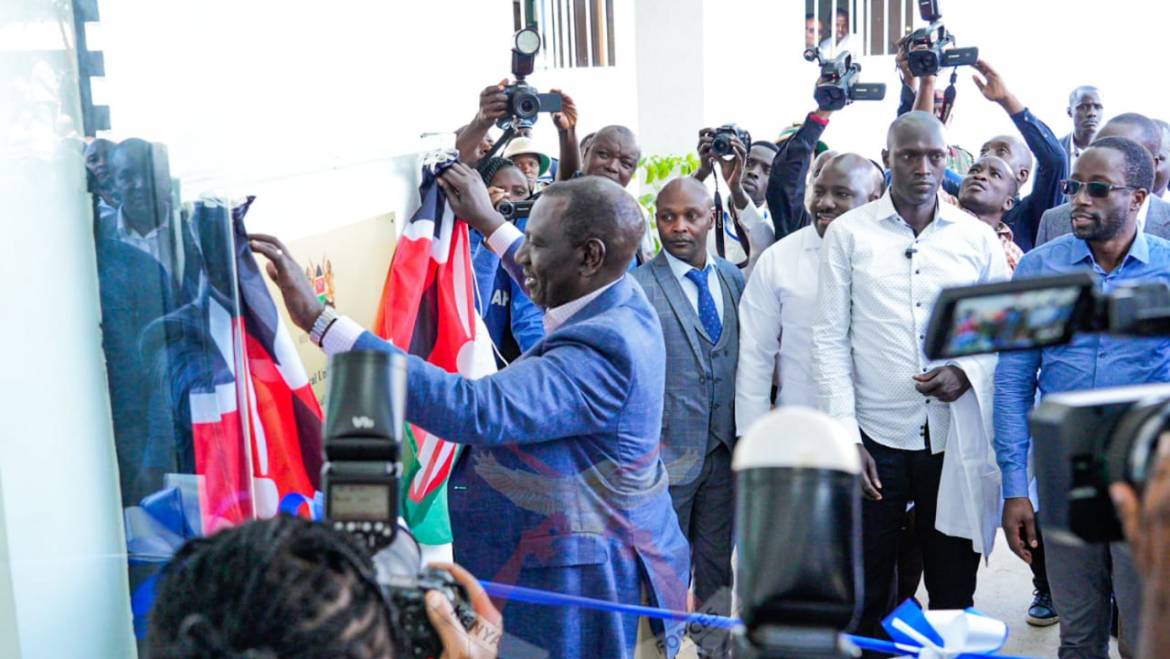 PRESIDENT RUTO COMMISSIONS KEROKA LEVEL IV HOSPITAL CONSTRUCTED BY KDF