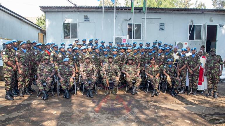 COMMANDER KENYA ARMY VISITS TROOPS SERVING UNDER MONUSCO IN DRC