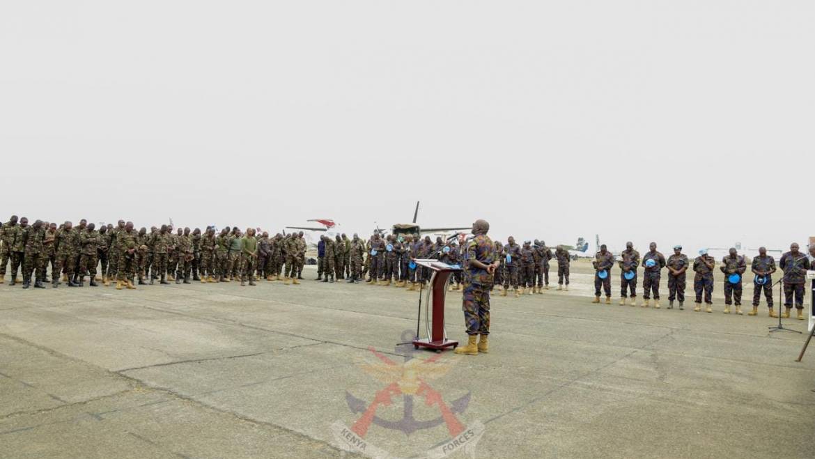 FOURTH QUICK REACTION FORCE CONTINGENT TO DRC FLAGGED OFF