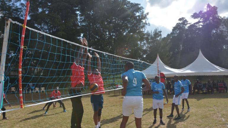 JOINT COMMAND AND STAFF COLLEGE HOSTS A FRIENDLY VOLLEY BALL MATCH WITH MOI AIR BASE