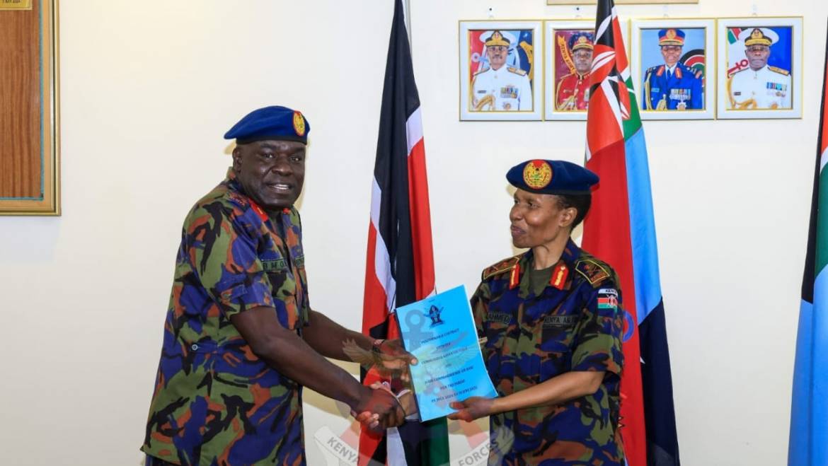 KENYA AIR FORCE REINFORCES COMMITMENT TO NATIONAL SECURITY WITH 2024/25 PERFORMANCE CONTRACT SIGNINGS