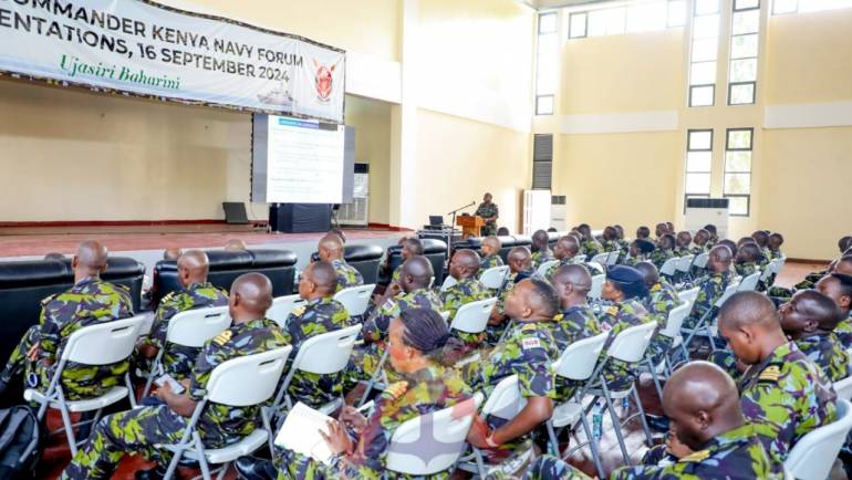 COMMANDER KENYA NAVY PRESIDES OVER INAUGURAL KENYA NAVY FORUM AND PRESENTATIONS