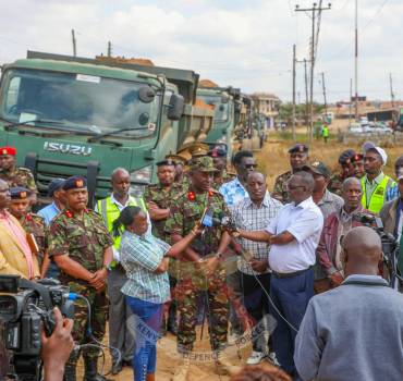 KENYA ARMY CORPS OF ENGINEERS LAUNCHES ROAD CONSTRUCTION IN THIKA