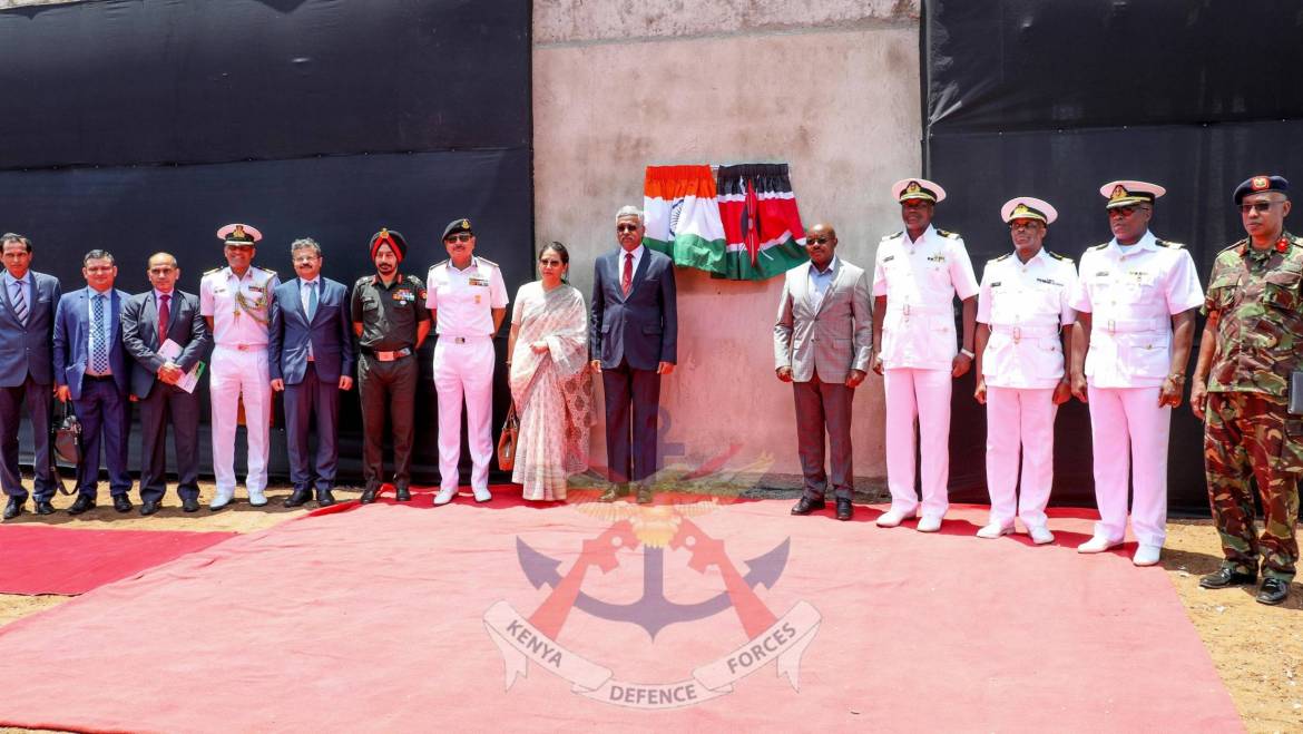 DEFENCE PS AND INDIA’S DEFENCE SECRETARY LAY FOUNDATION STONE