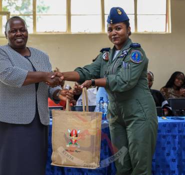 KDF OFFICERS MENTOR STAREHE GIRLS’ CENTRE STUDENTS