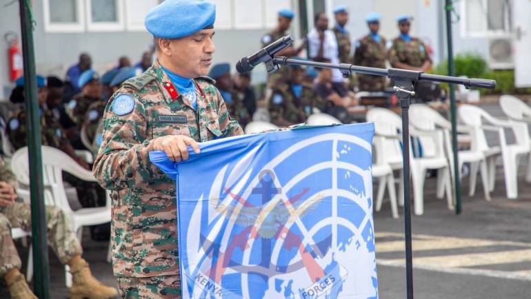 KENSIG 2 TROOPS RECEIVE UNITED NATIONS SERVICE MEDALS