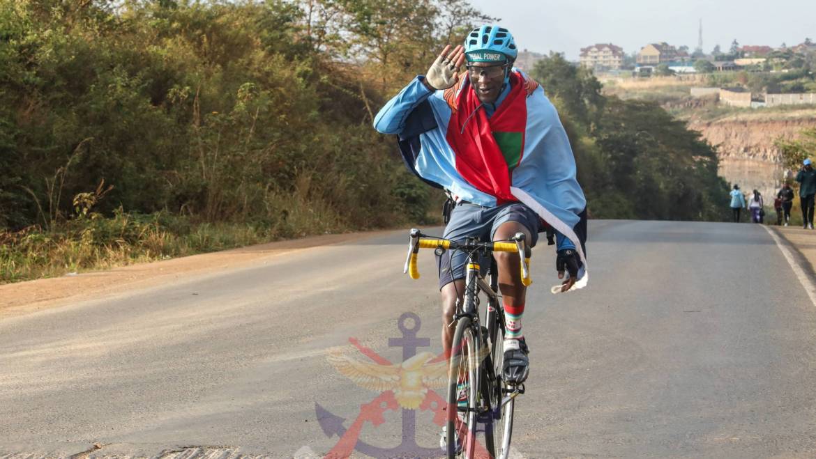 KDF PERSONNEL CYCLE 104 KM FOR WORTHY CAUSE