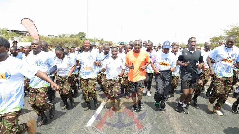 COMMANDERS LEAD KDF TEAMS AS ELITE ATHLETES SHINE AT STANDARD CHARTERED MARATHON