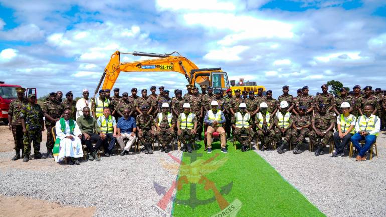 DEFENCE PS BREAKS GROUND FOR KDF HOUSING UNITS