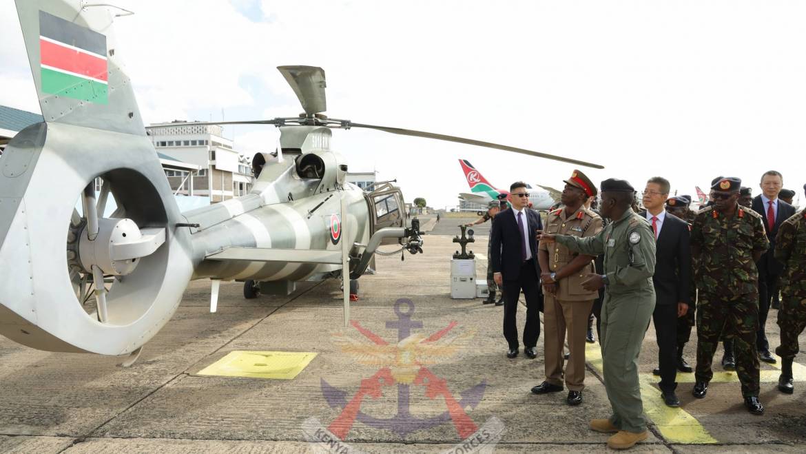 HANDOVER OF Z9 HELICOPTER TO KENYA ARMY CORPS OF AVIATION