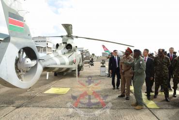 HANDOVER OF Z9 HELICOPTER TO KENYA ARMY CORPS OF AVIATION