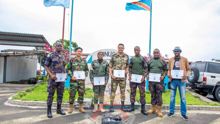 KENSIG-3 PERSONNEL GRADUATE FROM M-UAS TRAINING AT MONUSCO-GOMA