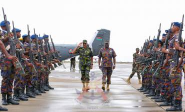 CDF VISITS KDF SOLDIERS IN ATMIS SECTOR TWO AND IN WAJIR AIR BASE