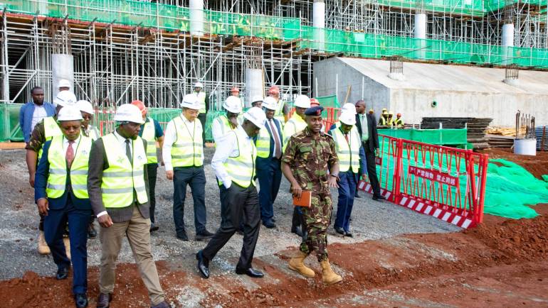 PRESIDENT RUTO INSPECTS TALANTA SPORTS CITY CONSTRUCTION PROGRESS