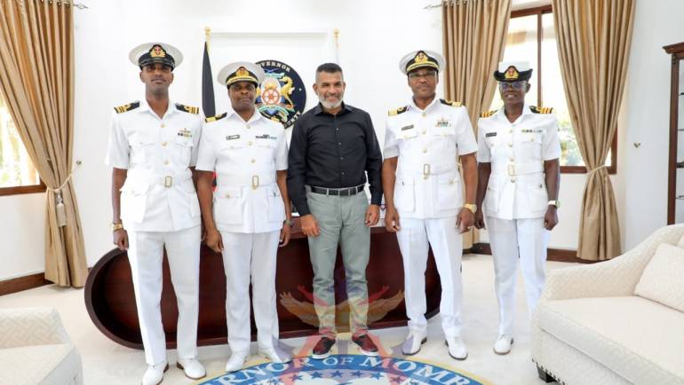 KENYA NAVY PAYS COURTESY CALL TO MOMBASA COUNTY GOVERNOR