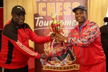 COMMANDER KENYA ARMY PRESIDES OVER ARMY CHESS TOURNAMENT