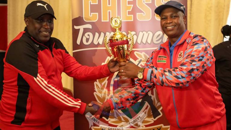 COMMANDER KENYA ARMY PRESIDES OVER ARMY CHESS TOURNAMENT