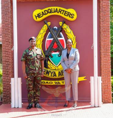 CS DEFENCE VISITS KENYA ARMY HEADQUARTERS