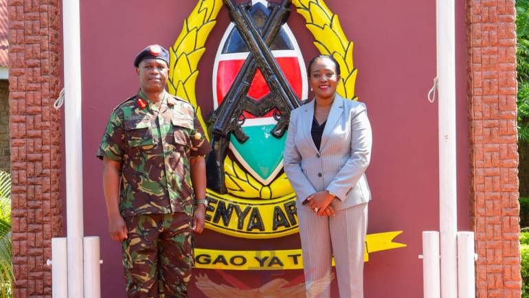 CS DEFENCE VISITS KENYA ARMY HEADQUARTERS