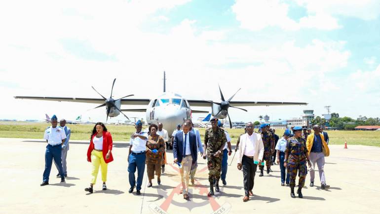 PARLIAMENTARY COMMITTEE ON DEFENCE VISITS EMBAKASI AIR BASE