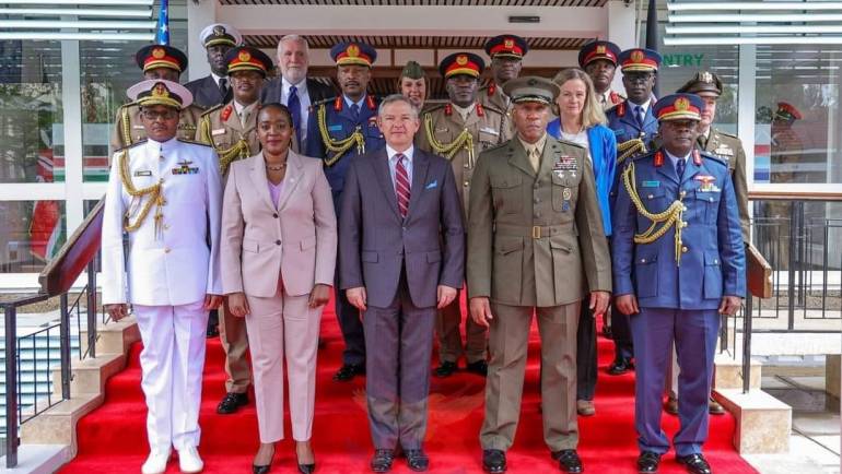 U.S. AFRICOM COMMANDER VISITS KENYA’S DEFENCE HEADQUARTERS