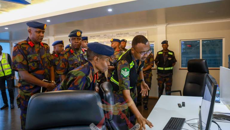 COMMANDER KENYA AIR FORCE VISITS NATIONAL AIR SUPPORT DEPARTMENT