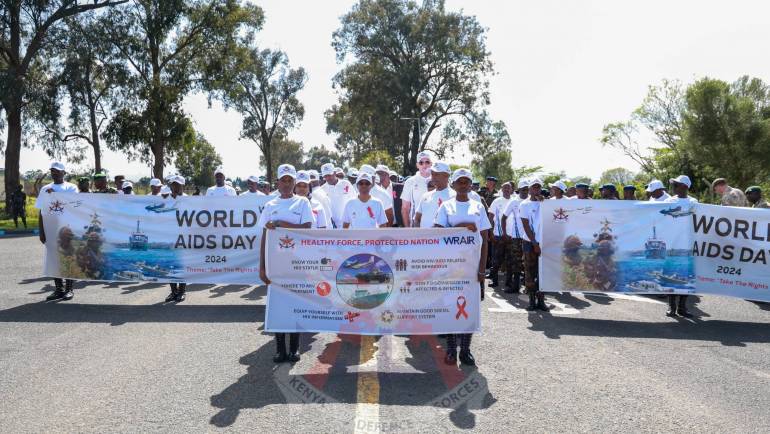 KDF MARKS WORLD AIDS DAY 2024 AT LAIKIPIA AIR BASE