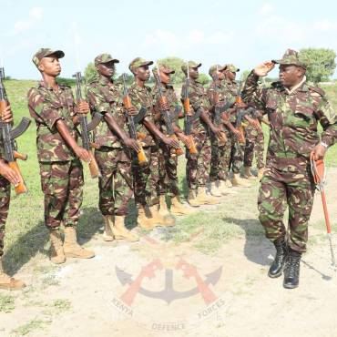 COMMANDER KENYA ARMY VISITS FORWARD OPERATING BASES