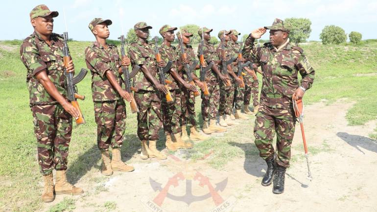 COMMANDER KENYA ARMY VISITS FORWARD OPERATING BASES