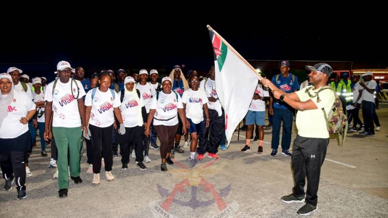 KENYA NAVY 60-KILOMETER WALK CHALLENGE: CELEBRATING SIX DECADES OF SERVICE