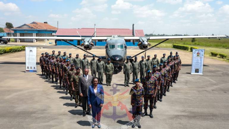 DEFENCE CABINET SECRETARY VISITS KENYA AIR FORCE HEADQUARTERS