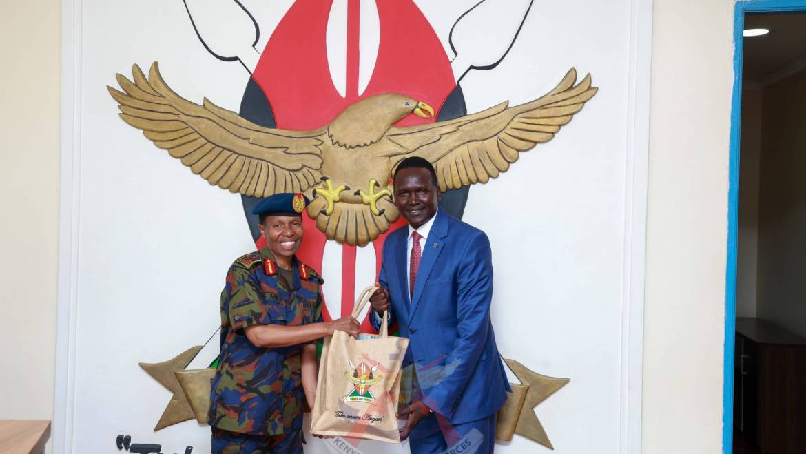 COMMANDER KENYA AIR FORCE HOSTS LT. COL. PAUL TERGAT