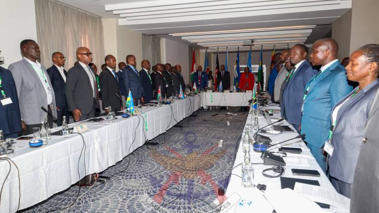 EAC CHIEFS OF DEFENCE FORCES HOLD MEETING ON SECURITY SITUATION IN EASTERN DRC