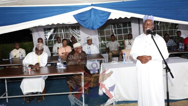 COMMANDER KENYA NAVY JOINS MUSLIM FAITHFUL FOR IFTAR