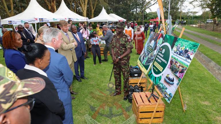 KING WILLEM-ALEXANDER AND QUEEN MÁXIMA GRACE CLIMATE TALKS IN NAIVASHA